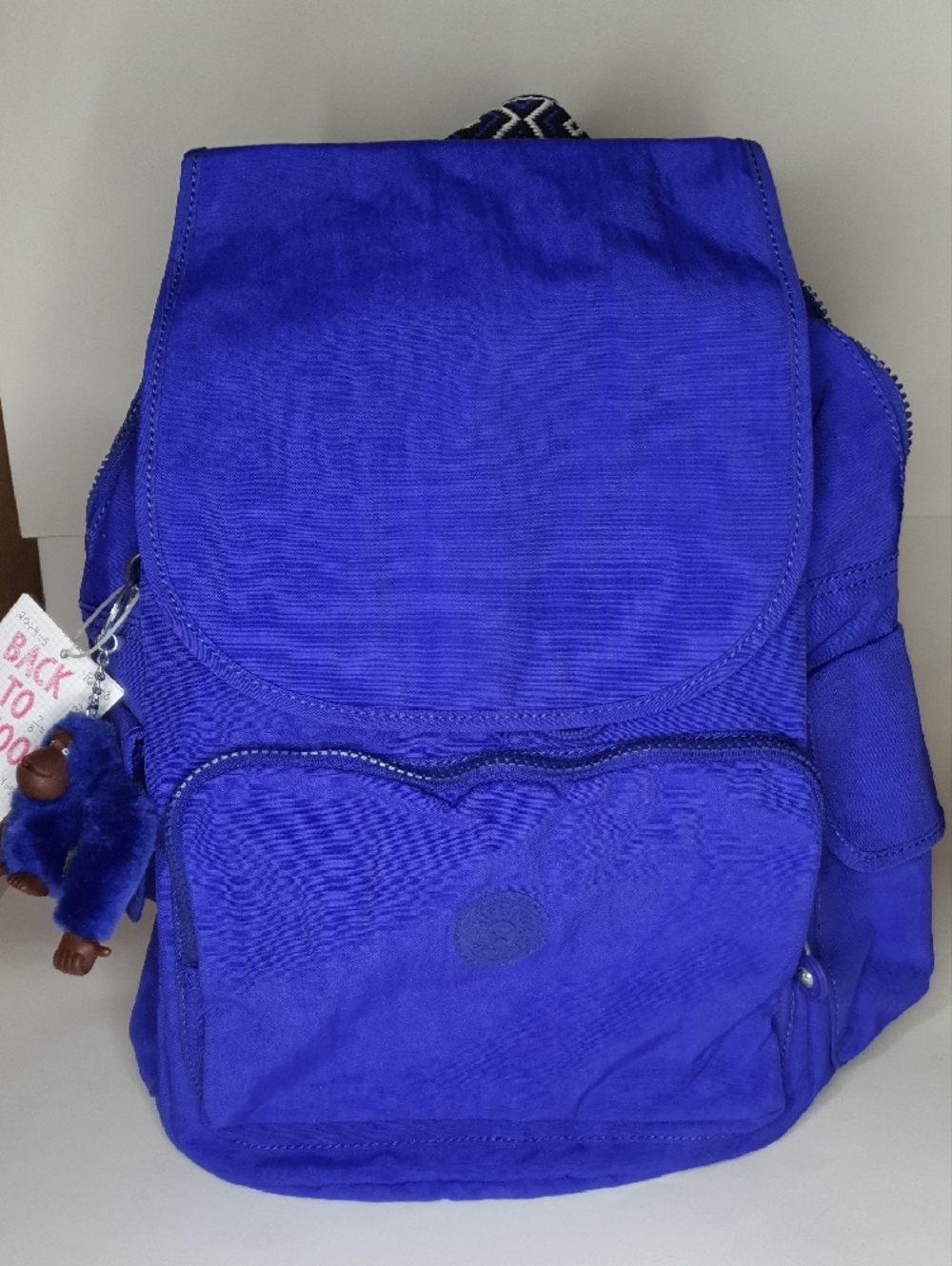 Kipling Ravier City Backpack Aztec Strap Breezy Sapphire NWT + FREE GIFT